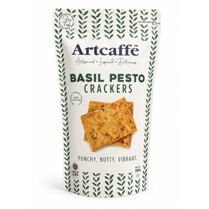 Artcaffe Basil Pesto Crackers Pouch, 200g