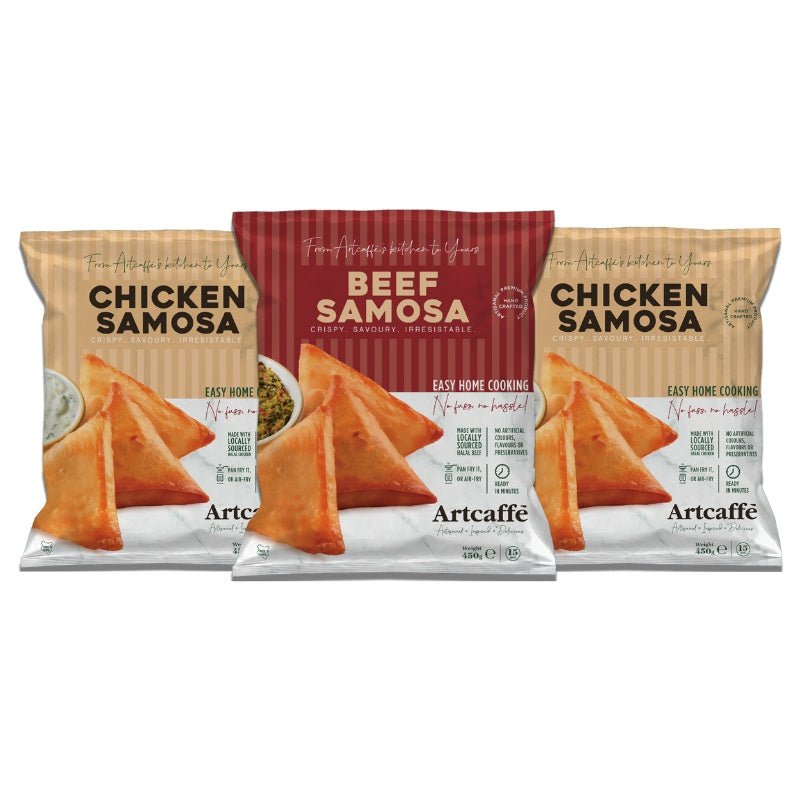 Artcaffe Assorted Frozen Samosa Packs, 3pcs