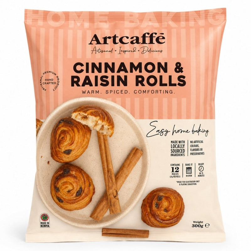 Artcaffé Frozen Mini Cinnamon & Raisin Roll Croissants, 12pcs