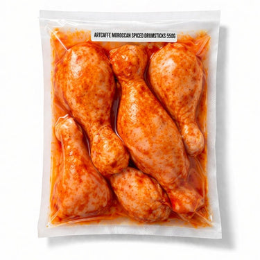 Artcaffe Moroccan Spiced Marinated Chicken Drumsticks, 550g