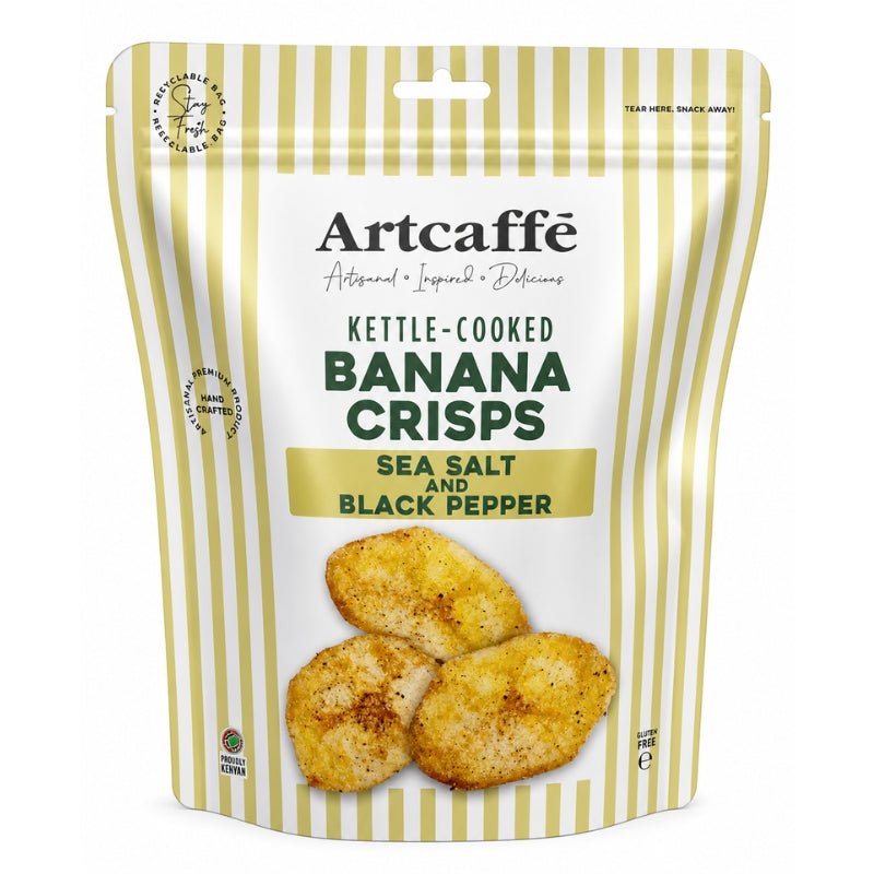 Artcaffe Sea Salt & Black Pepper Banana Crisps, 150g