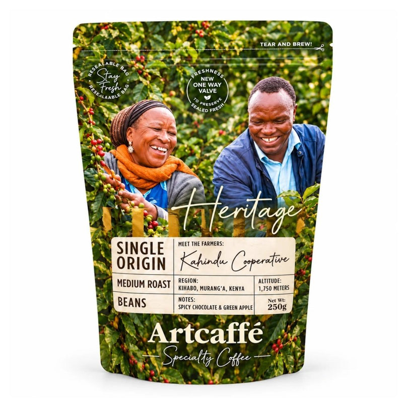Artcaffe Their Heritage Medium Roast Coffee Whole Beans, 250g