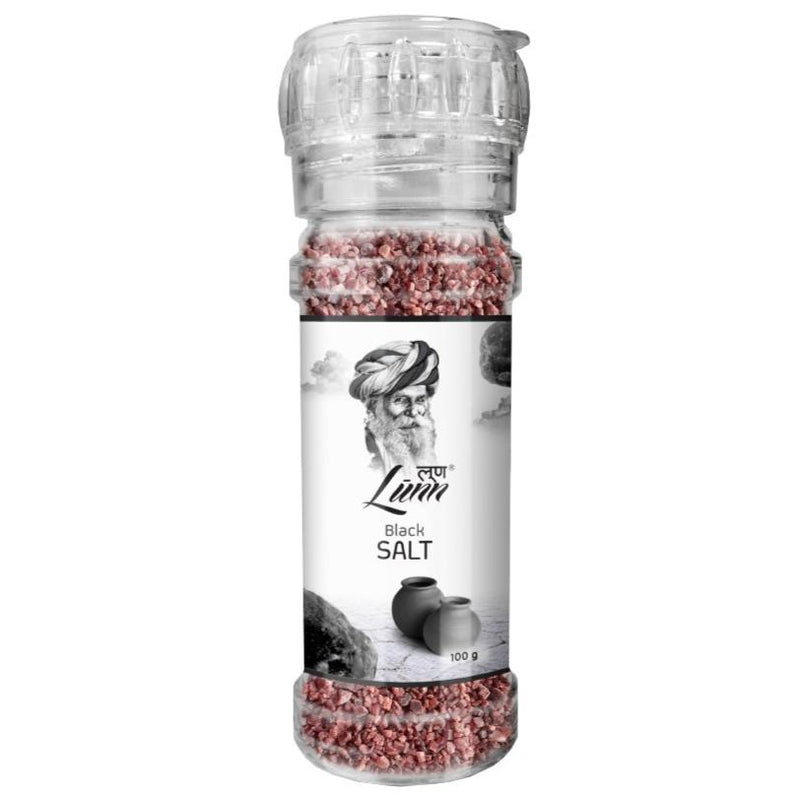 Lunn Grinder Black Salt Pet, 200g