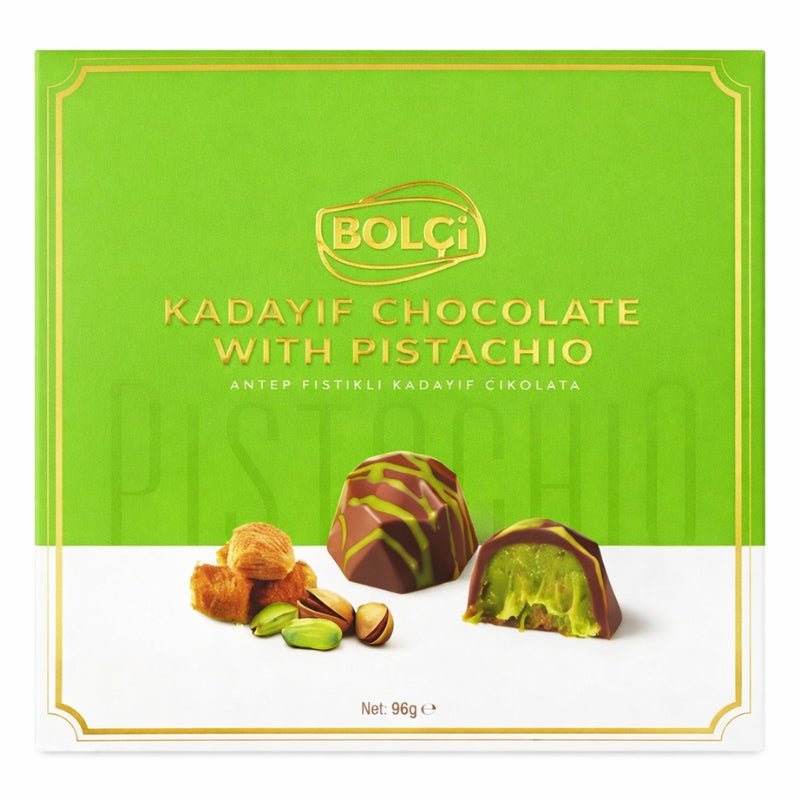 Bolci Kadayif Chocolate with Pistachio Gift Box, 96g