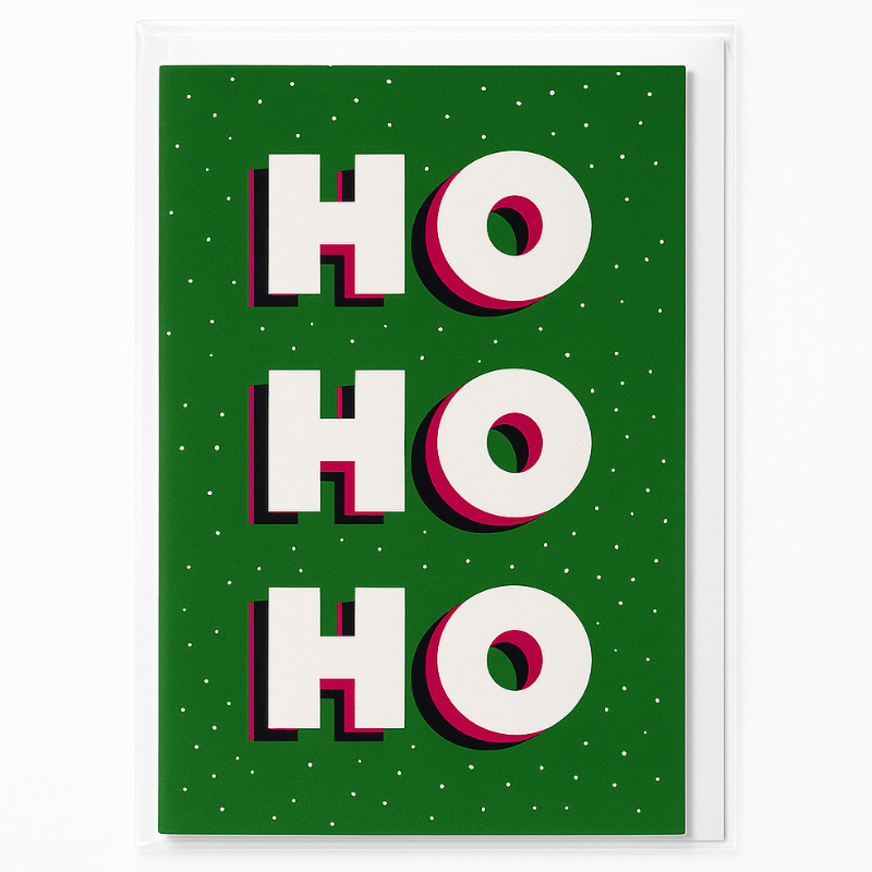 Bonk Ho Ho Ho Greeting Card, 1pc