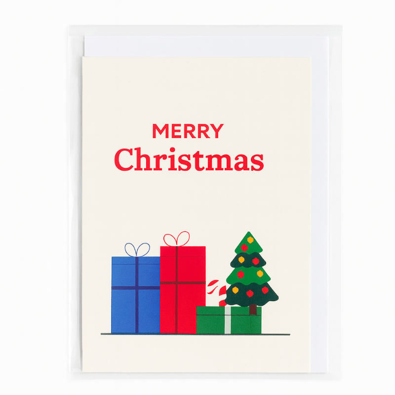 Bonk Merry Christmas Greeting Card, 1pc