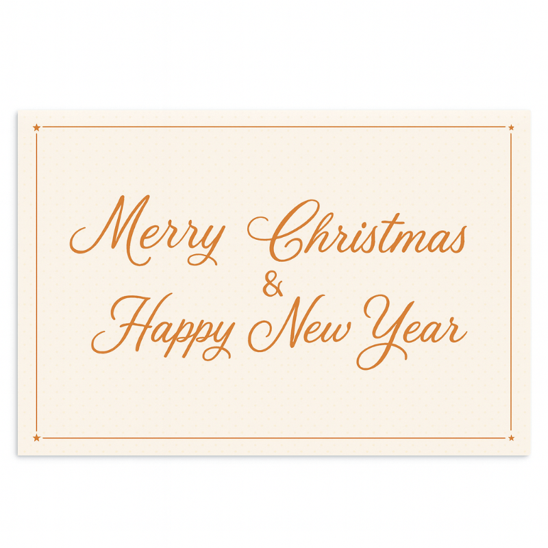 Bonk Christmas & Happy New Year Greeting Card, 1pc