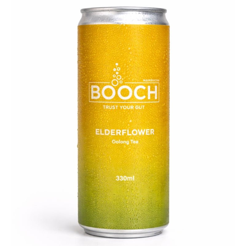 Booch Elderflower Kombucha Can, 330ml