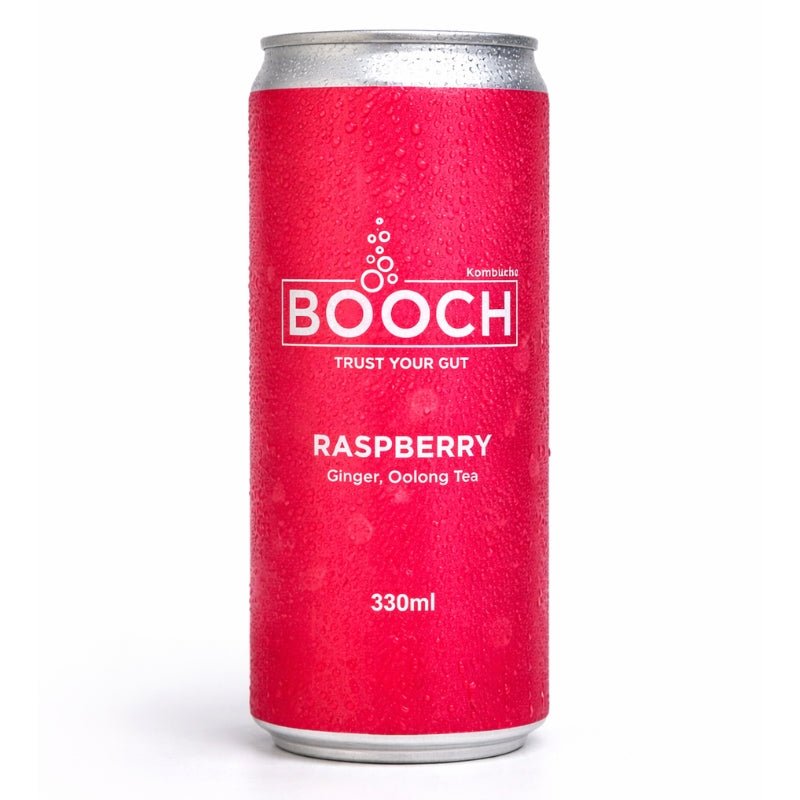 Booch Raspberry Kombucha Can, 330ml