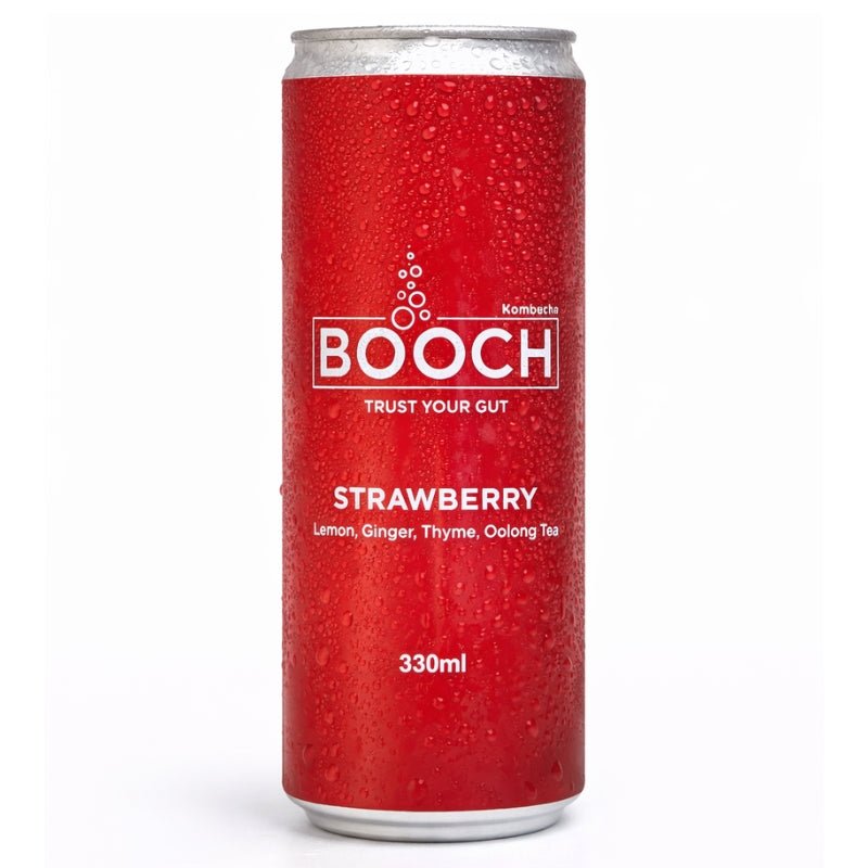 Booch Strawberry Kombucha Can, 330ml