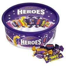Cadbury Dairy Milk Heroes Tub, 650g