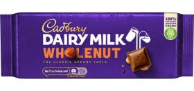 Cadbury Dairy Milk Whole Nut, 180g