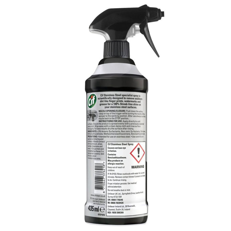 Cif Perfect Finish Stainless Steel Spray, 435ml