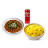 Artcaffe Beef Coconut Curry with a Side & Soda