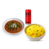 Artcaffe Beef Coconut Curry with a Side & Soda
