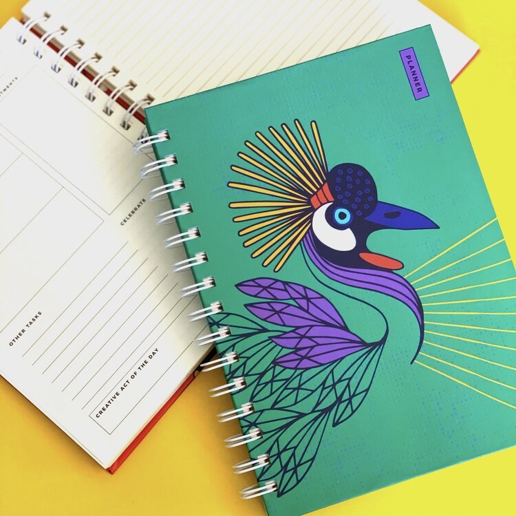 Lulu Kitololo Creative Confidence Planner Peacock