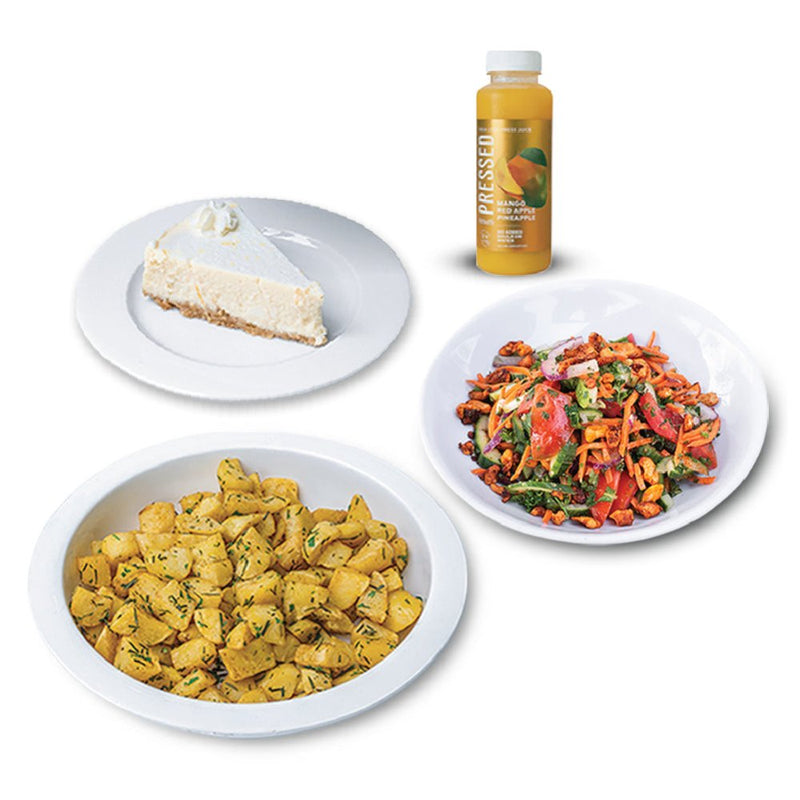 Artcaffe Salad & Potatoes with Juice & Cake