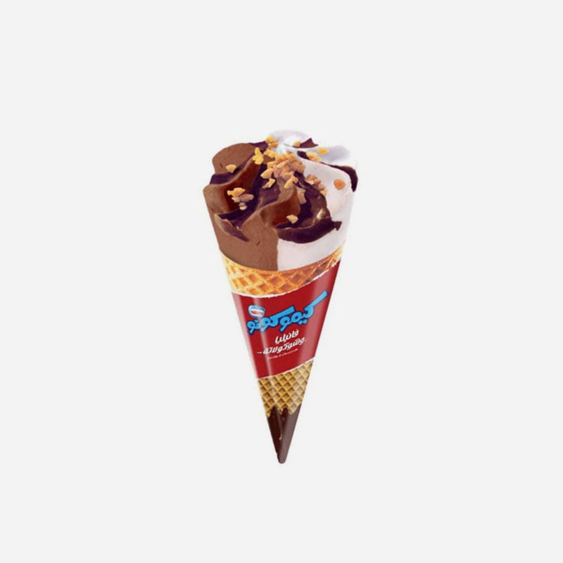 Nestle Kimo Cono Chocolate And Vanilla Cone, 105ml