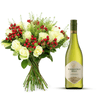White Wine and Flowers Gift Hamper