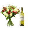 White Wine and Flowers Gift Hamper