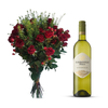 White Wine and Flowers Gift Hamper