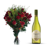 White Wine and Flowers Gift Hamper