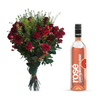 Rose Wine and Flowers Gift Hamper