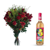 Rose Wine and Flowers Gift Hamper