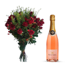 Rose Wine and Flowers Gift Hamper