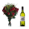 White Wine and Flowers Gift Hamper