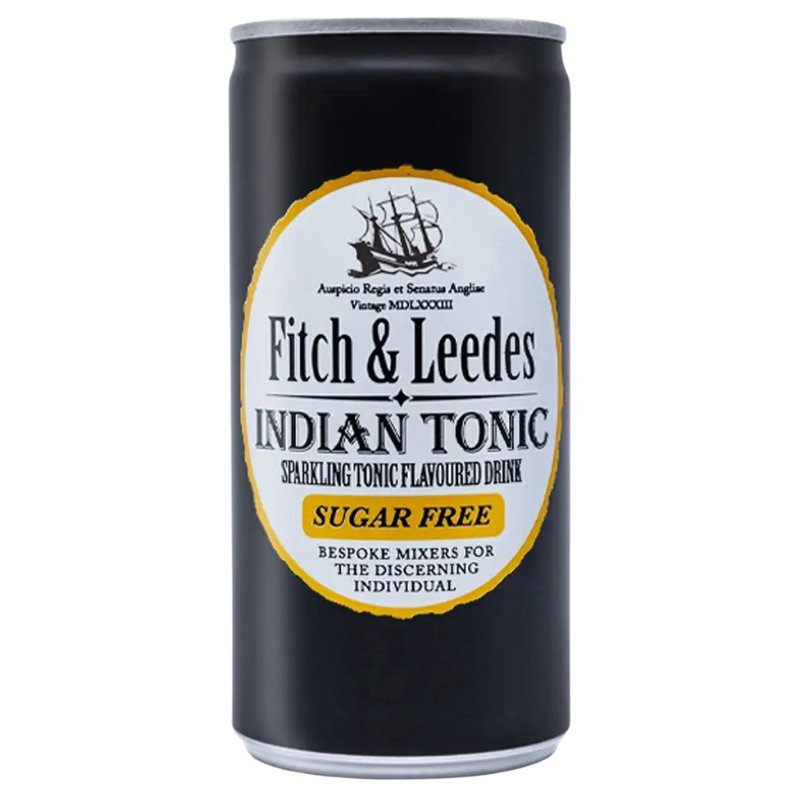 Fitch And Leedes Indian Tonic Sugar free Can, 200ml