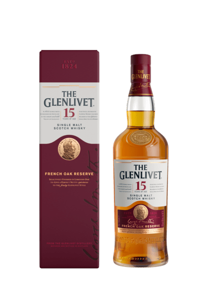 The Glenlivet 15 Year Old Single Malt Scotch Whisky, 750ml
