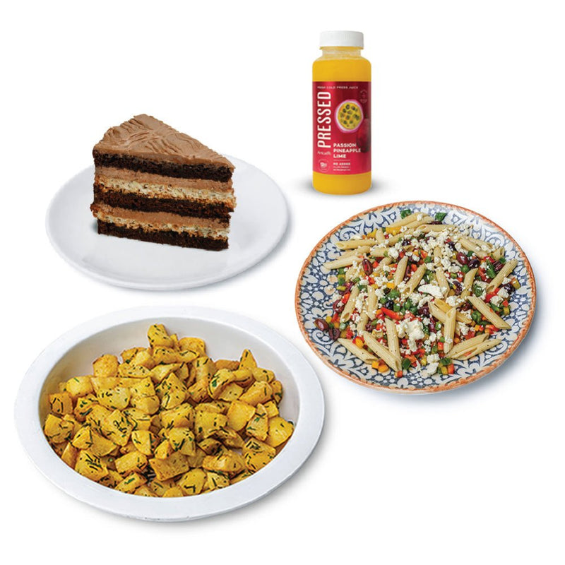 Artcaffe Salad & Potatoes with Juice & Cake