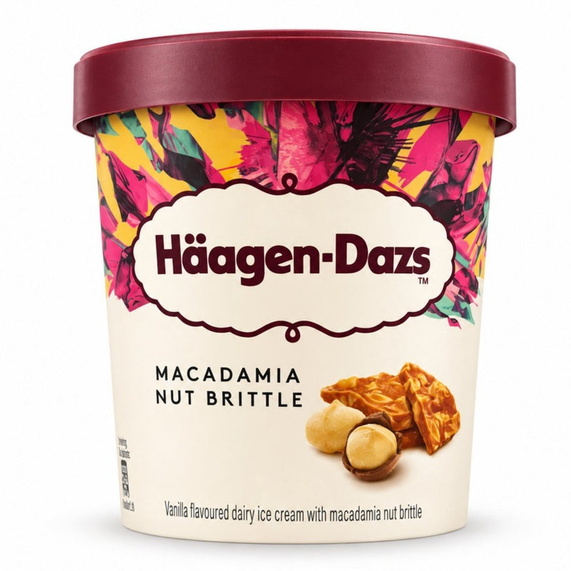Haagen-Dazs Macadamia Nut Brittle Ice Cream Tub, 460ml