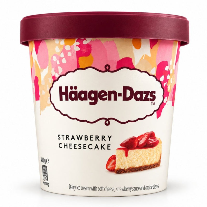 Haagen-Dazs Strawberry Cheesecake Ice Cream Tub, 460ml