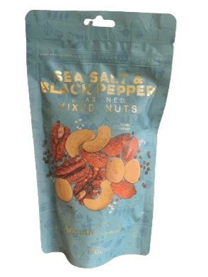 Artcaffe Premium Salt And Black Pepper Flavour Mixed Nuts, 150g