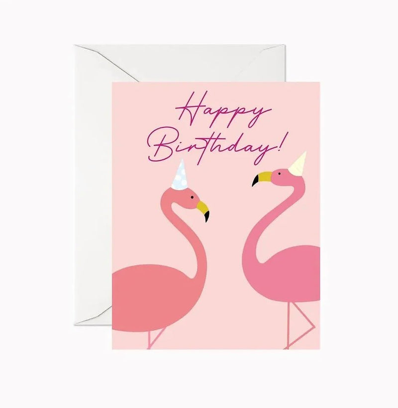 Art Carte Happy Birthday Flamingo