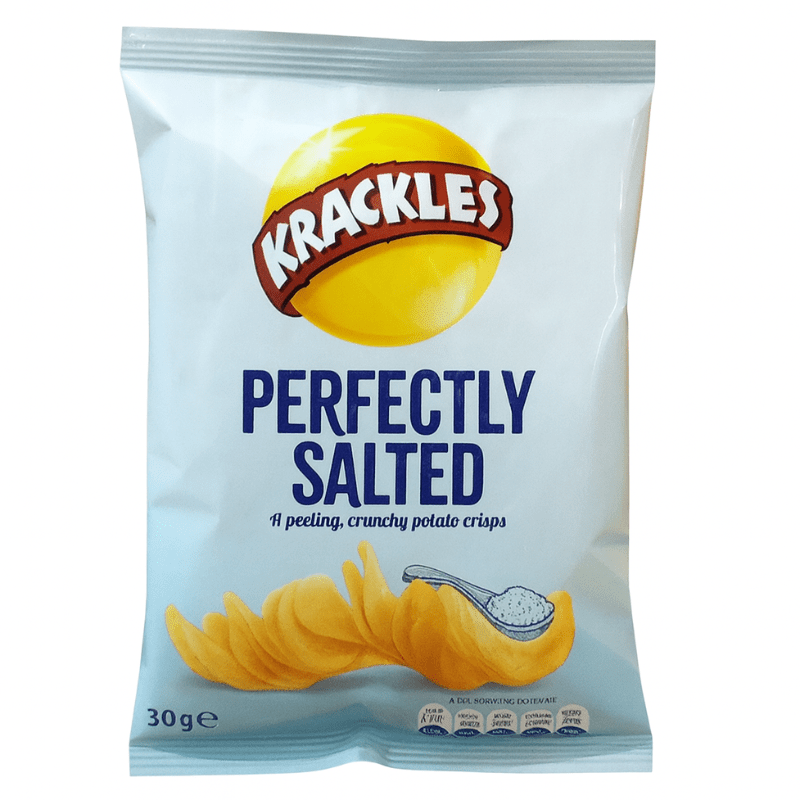 Krackles Perfectly Salted Crisps, 30g