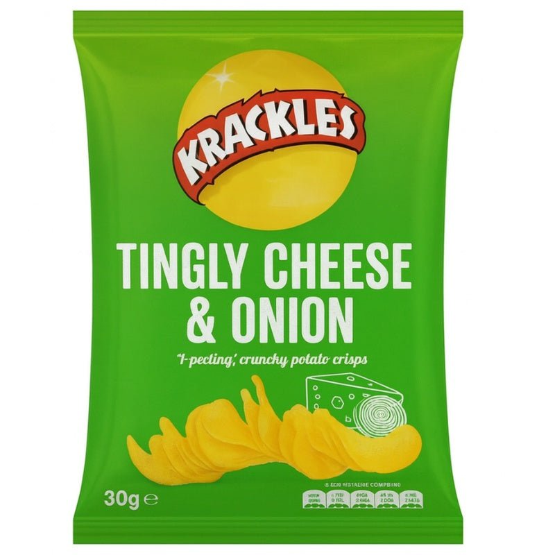 Krackles Tingly Cheese & Onion Crisps, 30g