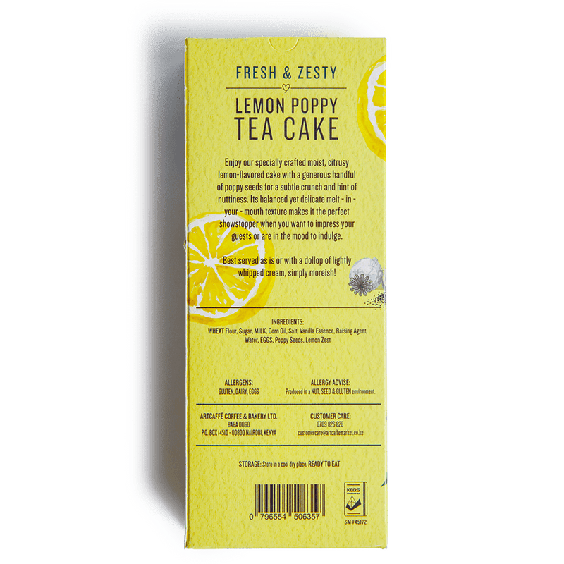 Artcaffe Lemon Poppy Tea Cake 320g