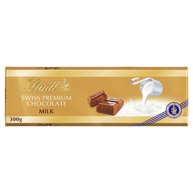 Lindt Lindor Gold Bar Milk, 300g