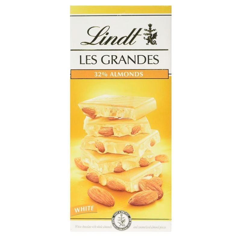 Lindt Les Grandes White Almond Bar, 150g
