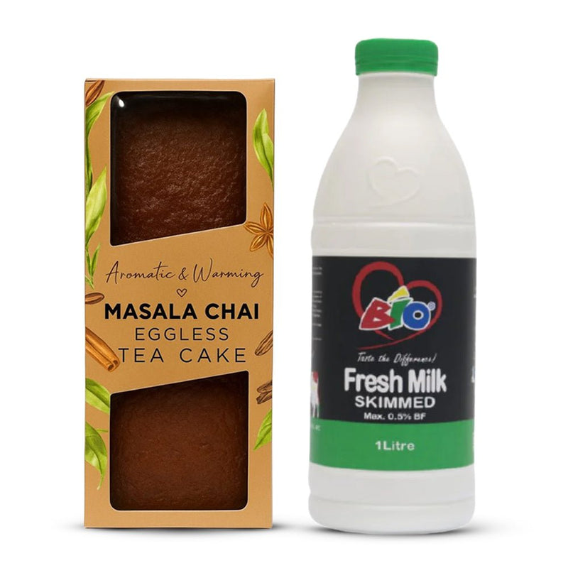 Artcaffe Tea Cake & 1L Bio Milk
