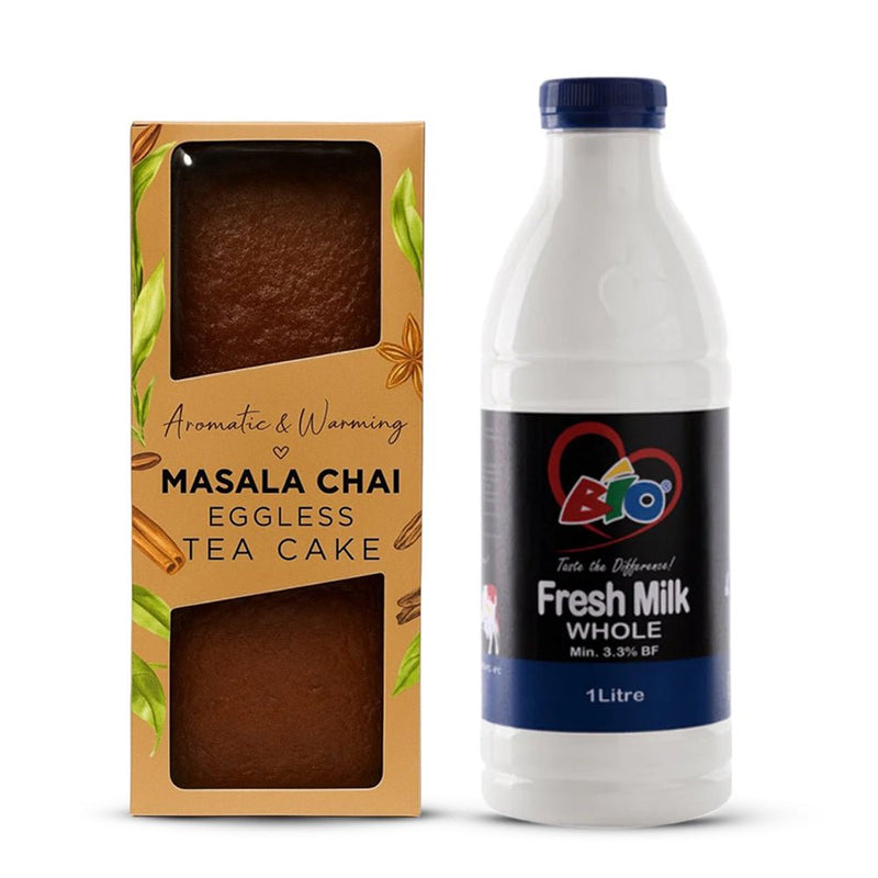 Artcaffe Tea Cake & 1L Bio Milk