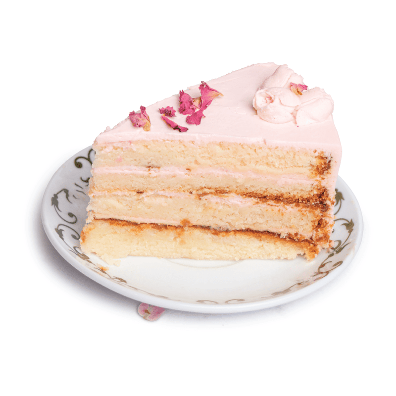 Artcaffe Milk and Rose Cake - Slice