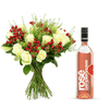Rose Wine and Flowers Gift Hamper