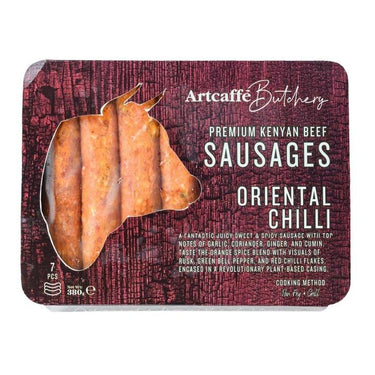 Artcaffe Beef Oriental Chilli Sausages, 300g