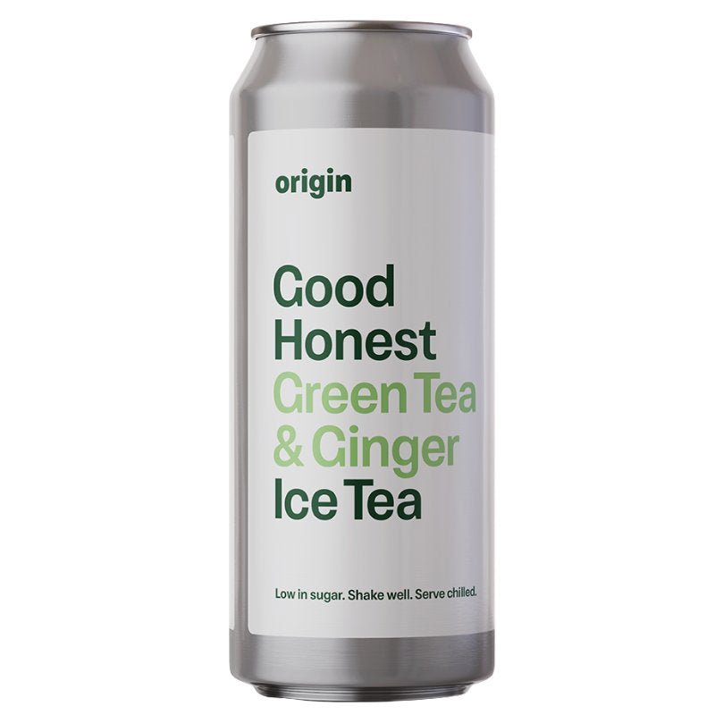 Origin Good Honest Green & Ginger Iced Tea Can, 500ml