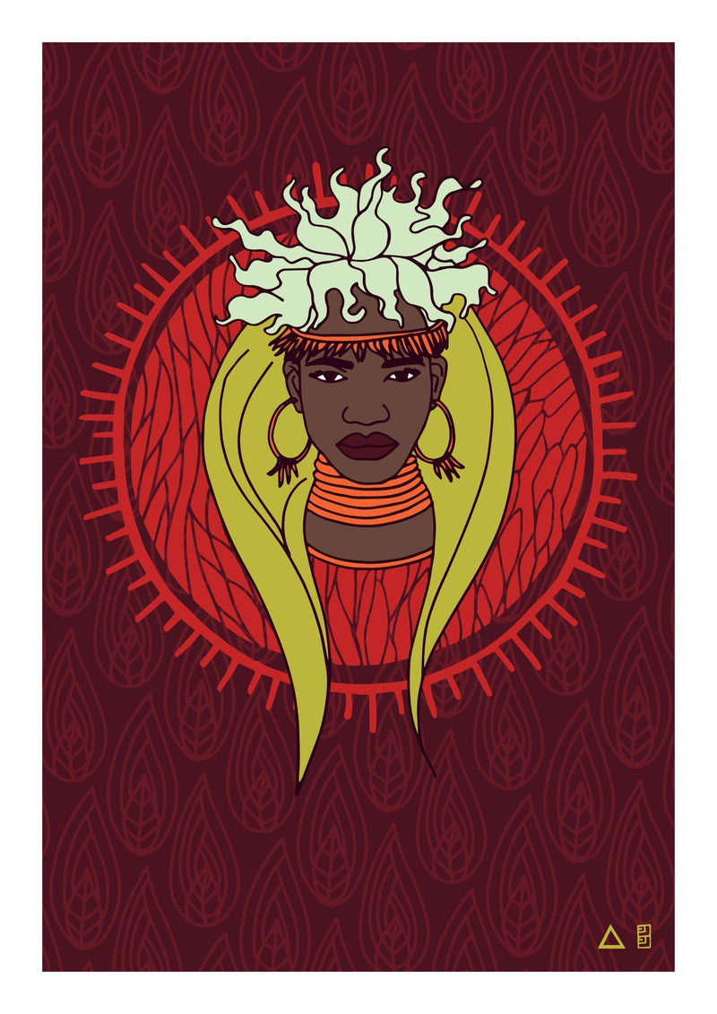 Lulu Kitololo Greeting Card Oya Orisha Goddess
