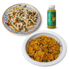 Artcaffe Veggie Pilau with Salad & Juice